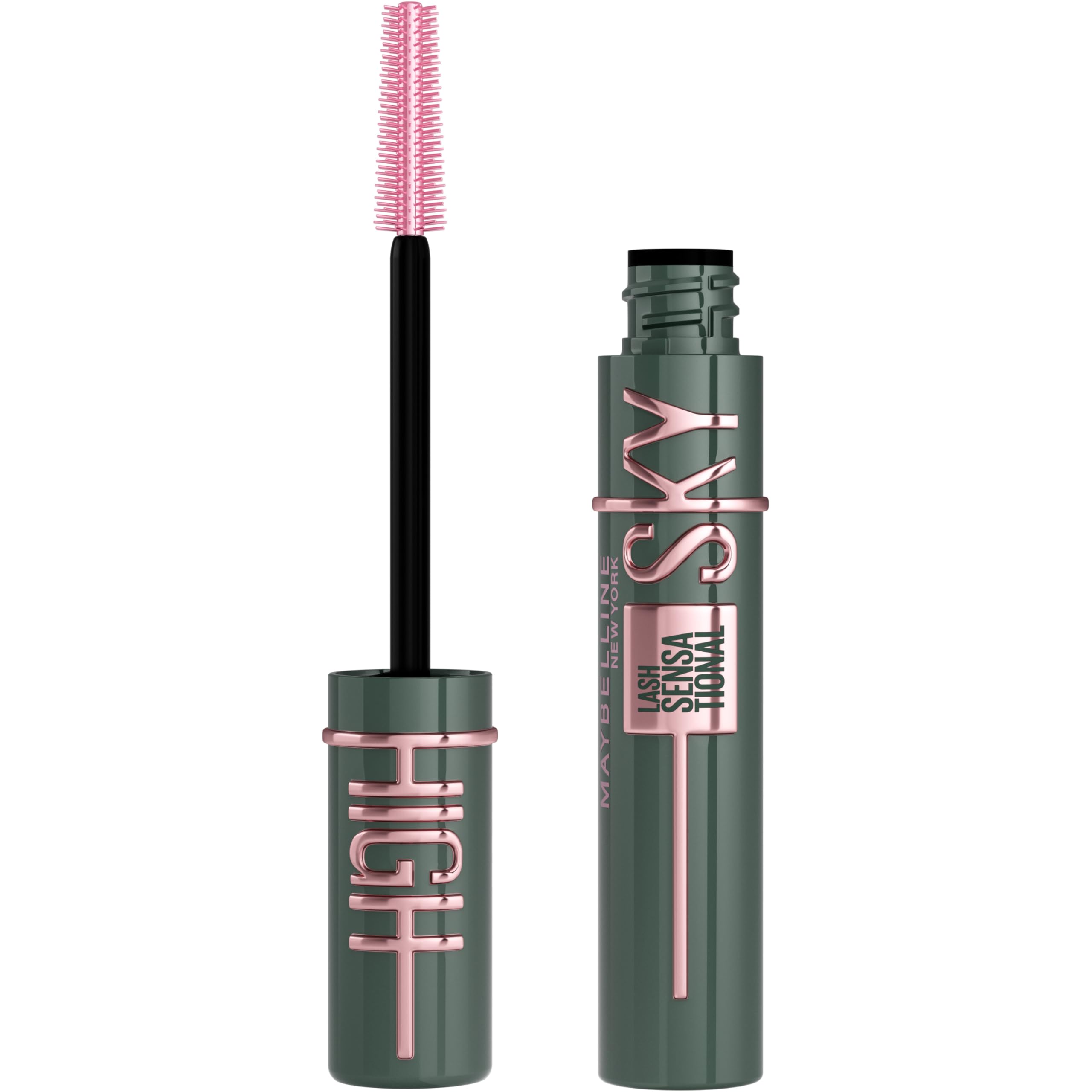 Maybelline Lash Sensational Sky High Mascara Makeup, Volumizing, Lengthening, Defining, Curling, Multiplying, Buildable, Washable Formula, Burgundy Haze, 1 Count