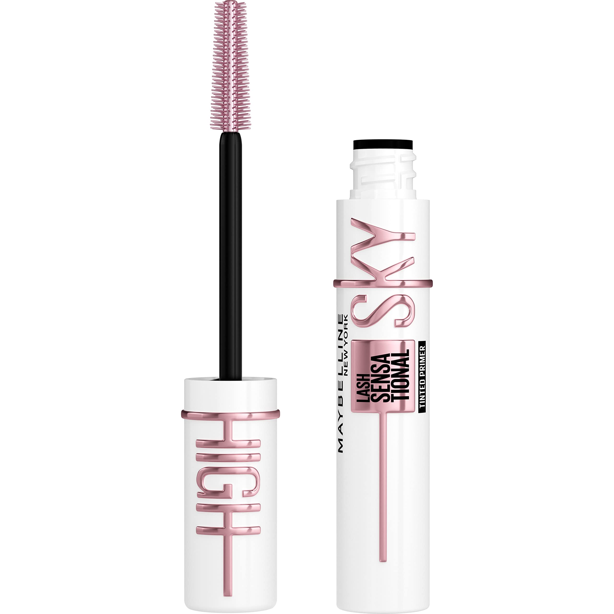 Maybelline Lash Sensational Sky High Mascara Makeup, Volumizing, Lengthening, Defining, Curling, Multiplying, Buildable, Washable Formula, Burgundy Haze, 1 Count