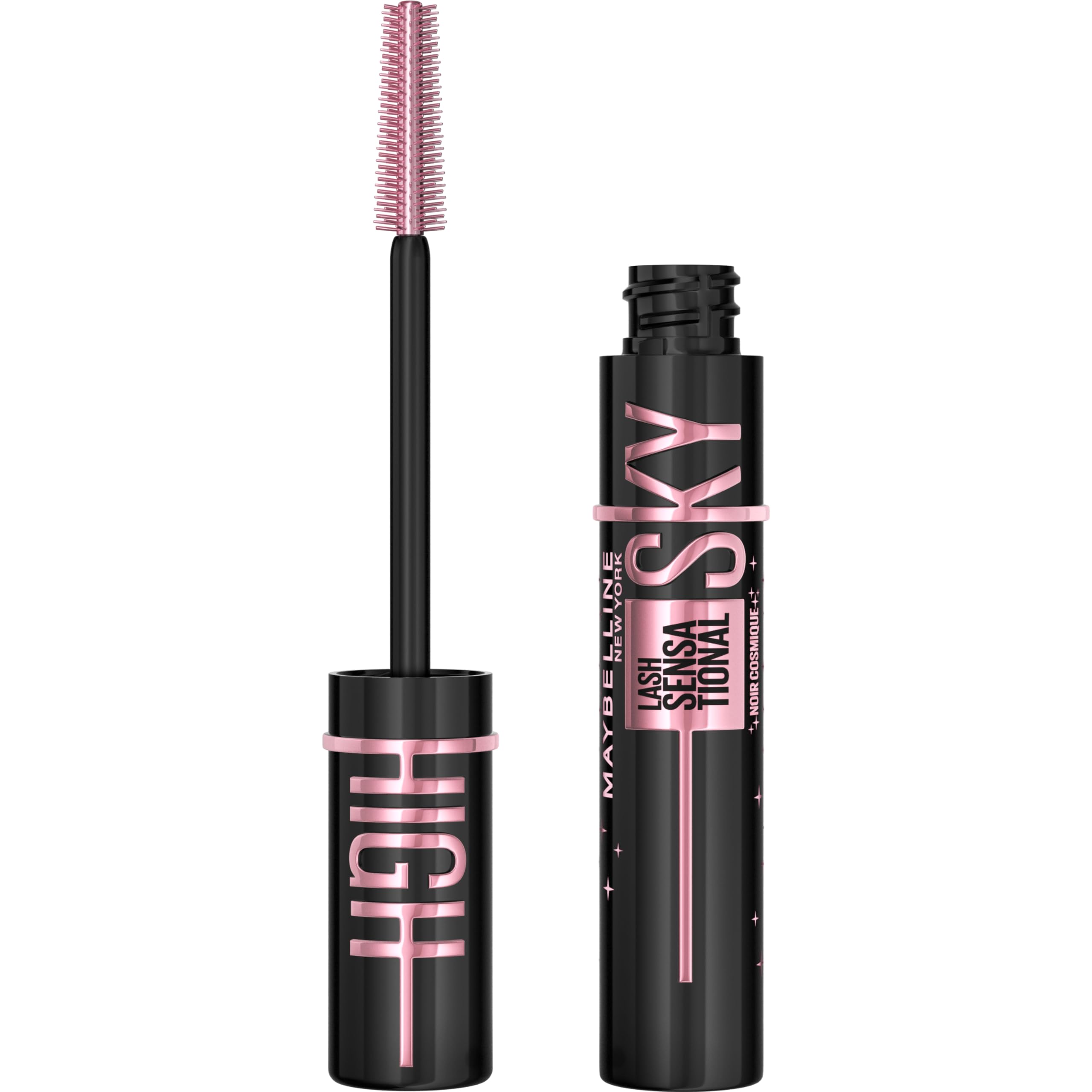 Maybelline Lash Sensational Sky High Mascara Makeup, Volumizing, Lengthening, Defining, Curling, Multiplying, Buildable, Washable Formula, Burgundy Haze, 1 Count
