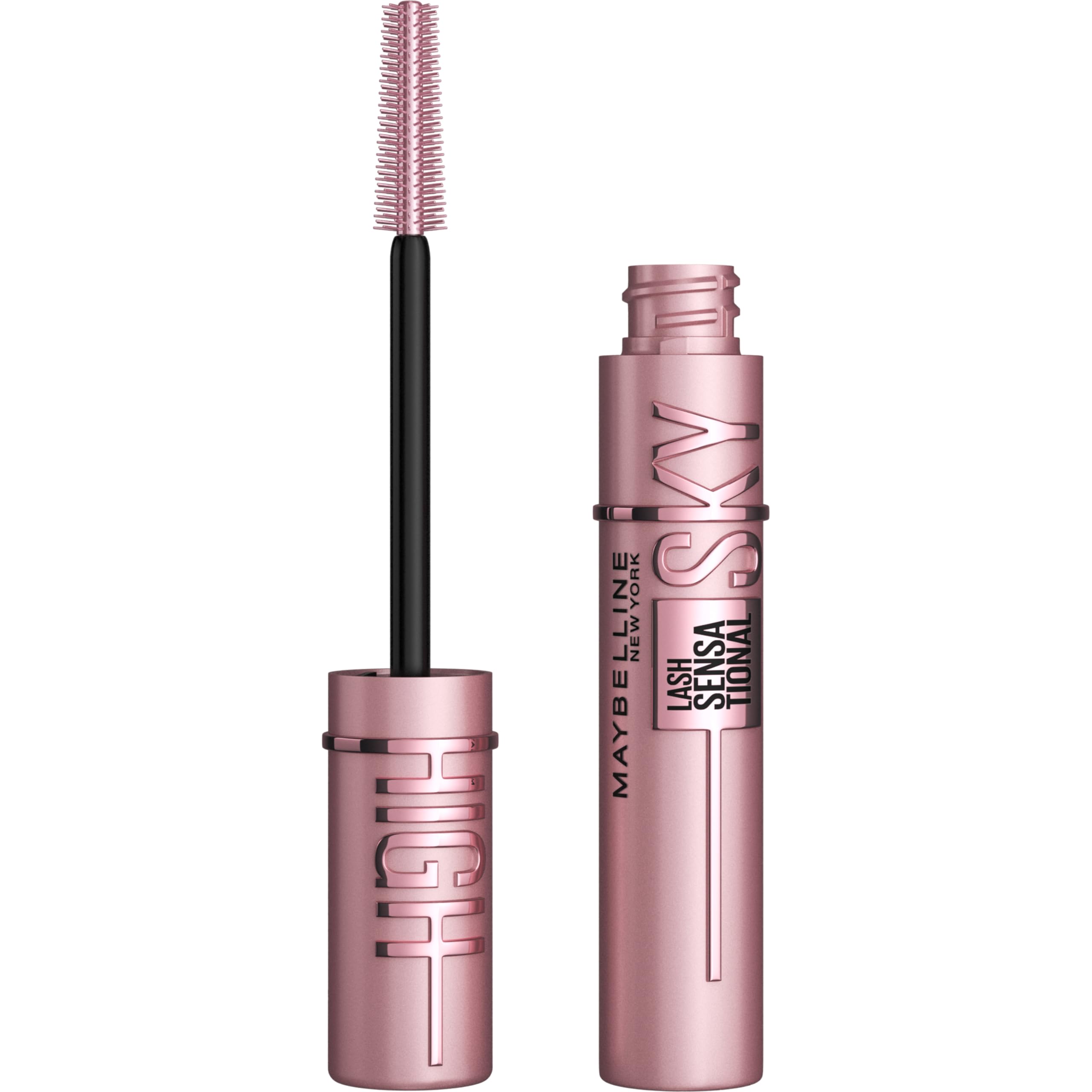 Maybelline Lash Sensational Sky High Mascara Makeup, Volumizing, Lengthening, Defining, Curling, Multiplying, Buildable, Washable Formula, Burgundy Haze, 1 Count