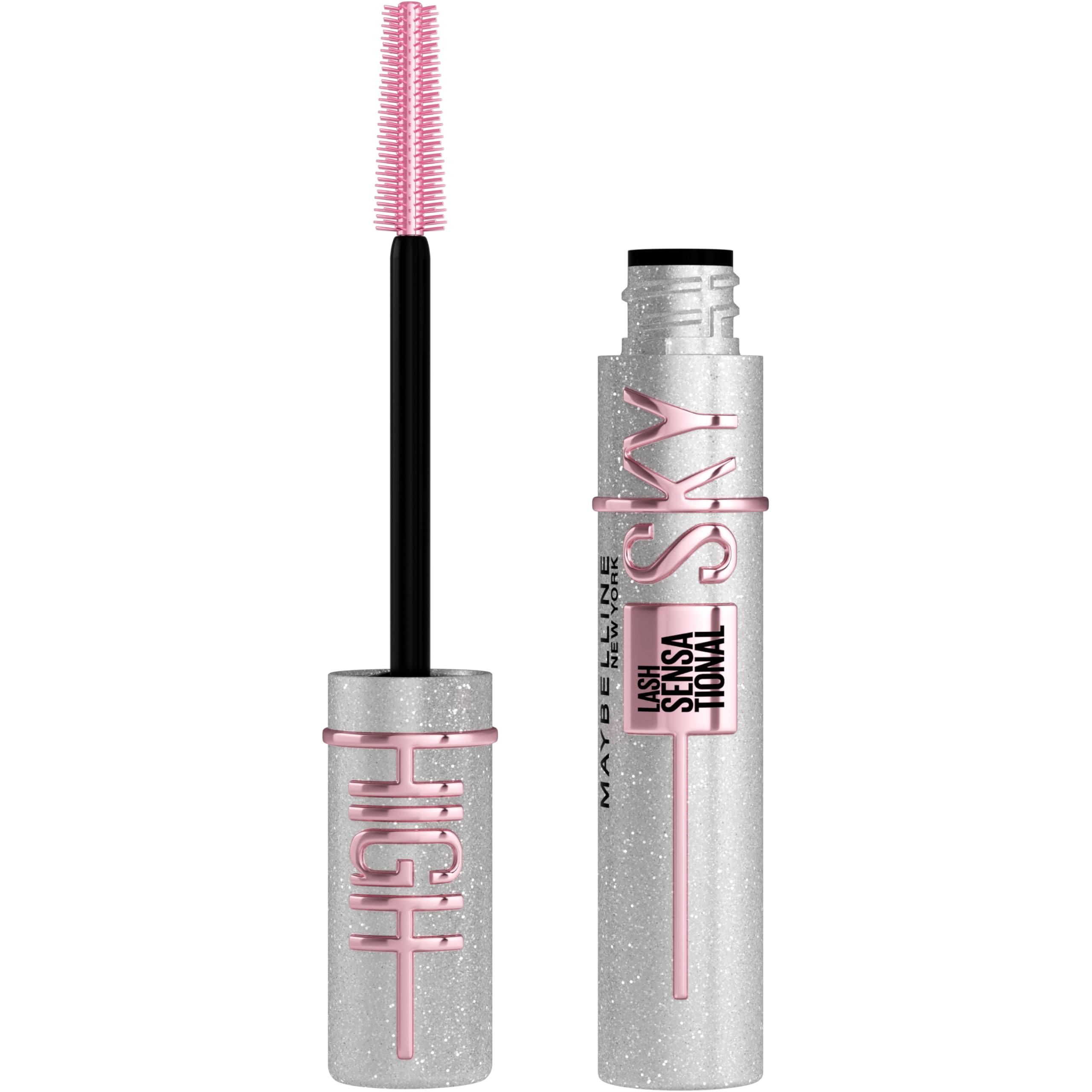 Maybelline Lash Sensational Sky High Mascara Makeup, Volumizing, Lengthening, Defining, Curling, Multiplying, Buildable, Washable Formula, Burgundy Haze, 1 Count